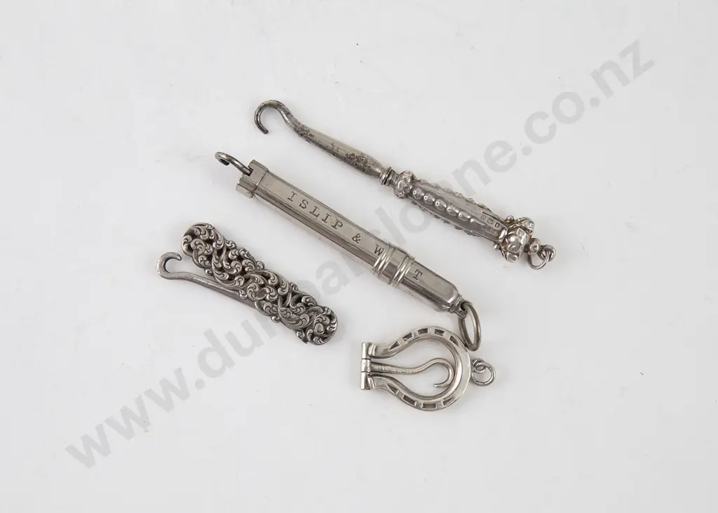 Four Small S/S Button Hooks Image 1++