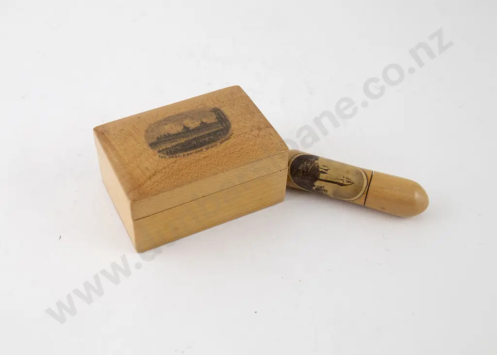 Mauchline Ware Box & Needle Case Image 1++