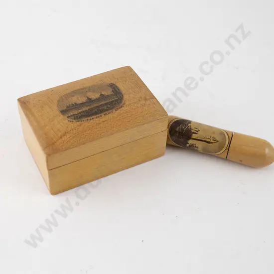 Mauchline Ware Box & Needle Case