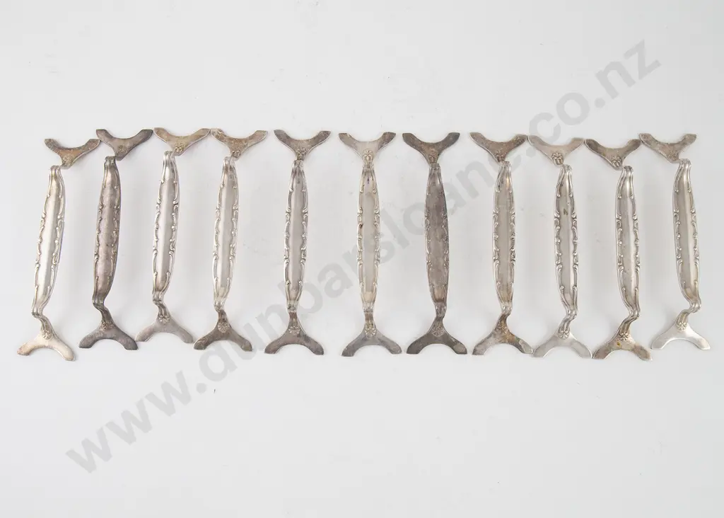 Twelve S/P Knife Rests By August Wellner & Sons Image 1++