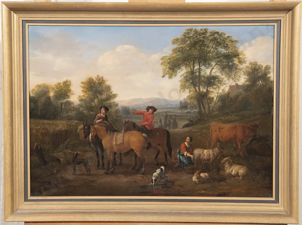 Manner of Nicolaes Petersem Berchem - Extensive European Landscape Study Image 1++