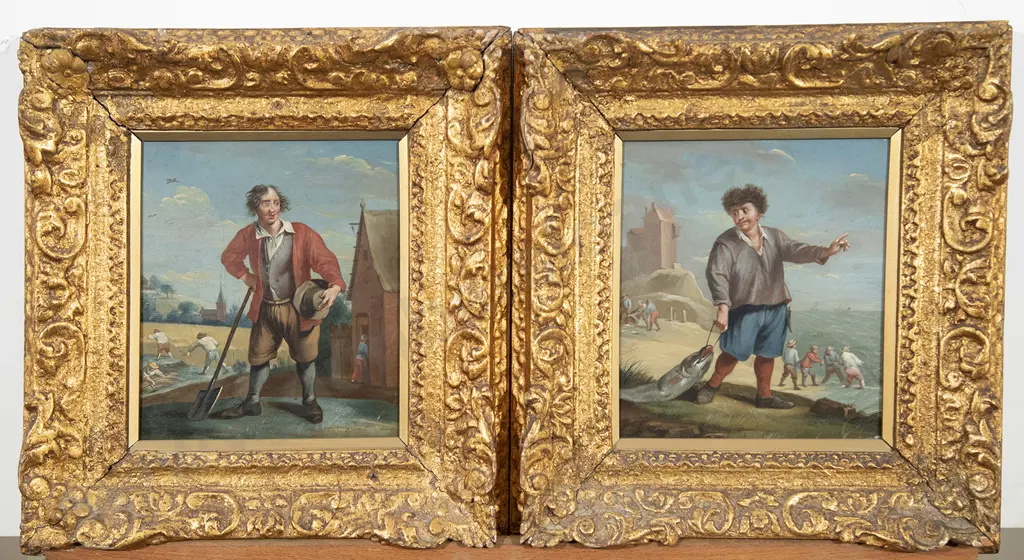 Four Late C18th/Early C19th European Portrait Studies Of Tradesmen Image 1++