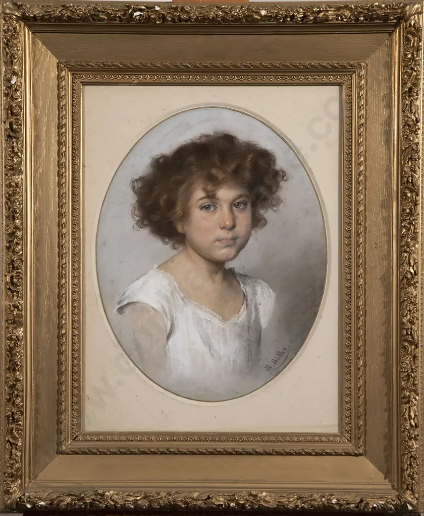 H Muller - Portrait Of A Young Girl Image 1++