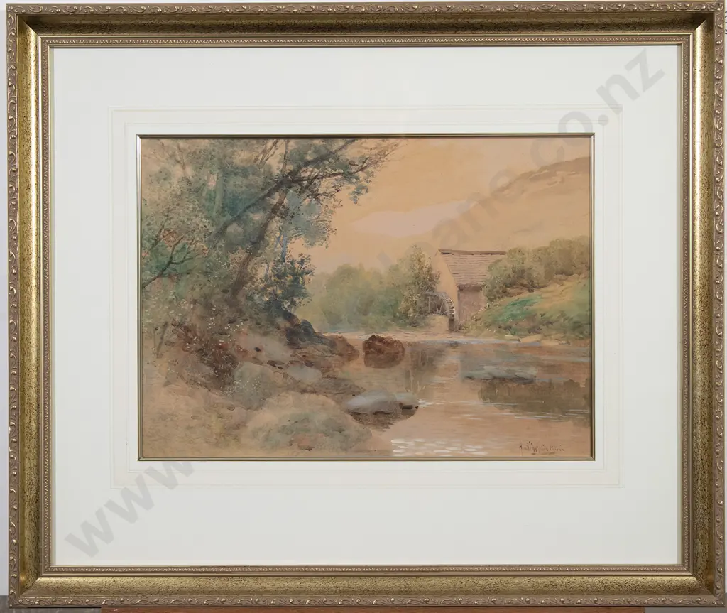 A Sinclair RSA - River Landscape With Water Mill Image 1++