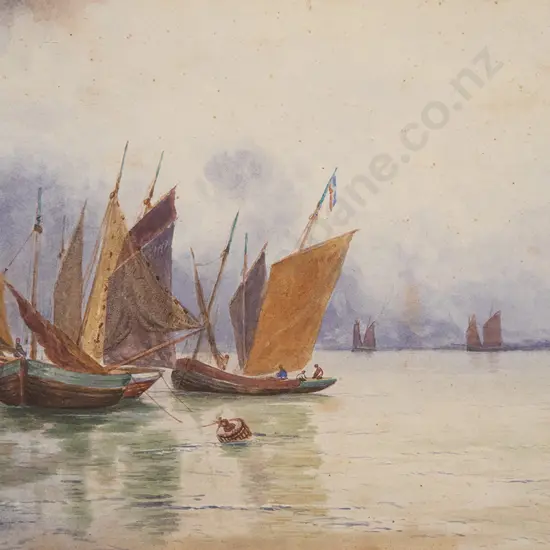 R Warren Vernon - Fishing Boats At Dusk