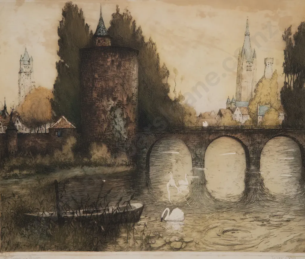 Julien Celos (after) The Towers of Bruges Image 1++