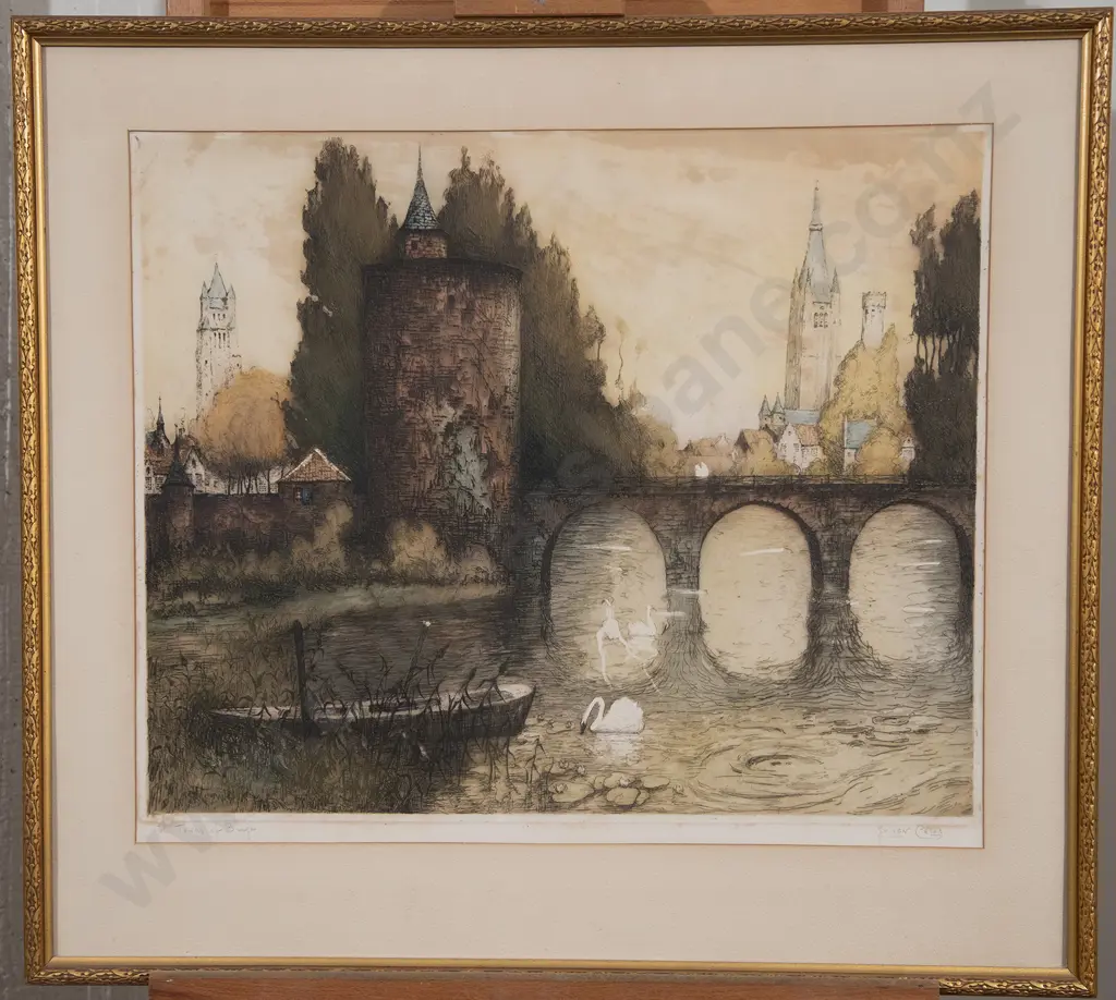 Julien Celos (after) The Towers of Bruges Image 1++