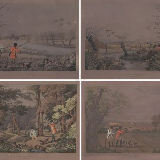 R Havell Junior (after) - Set Of 4 English Sporting Prints