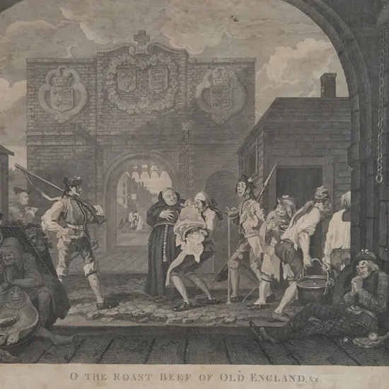 William Hogarth (after) - O The Roast Beef Of Old England etc