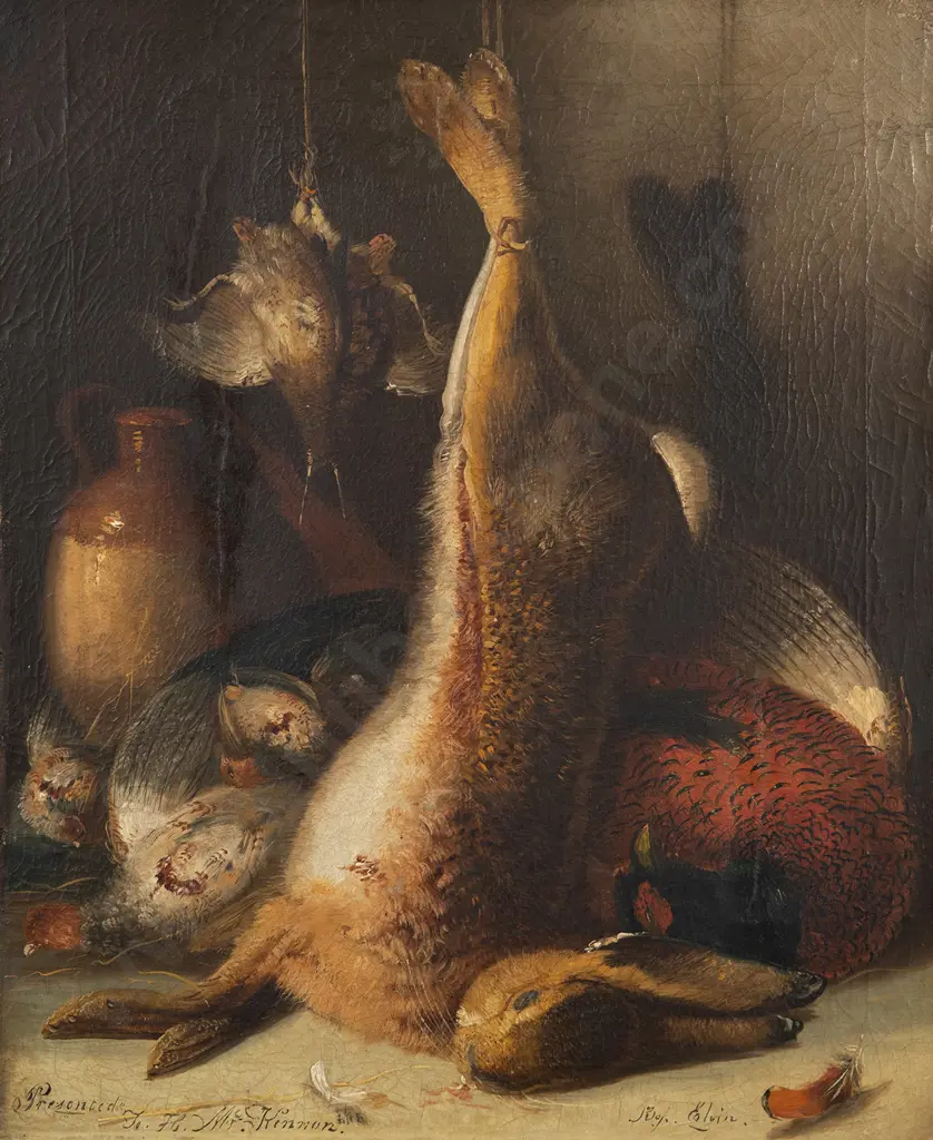 Artist Unknown - Still Life With Dead Hare & Game Birds Image 1++