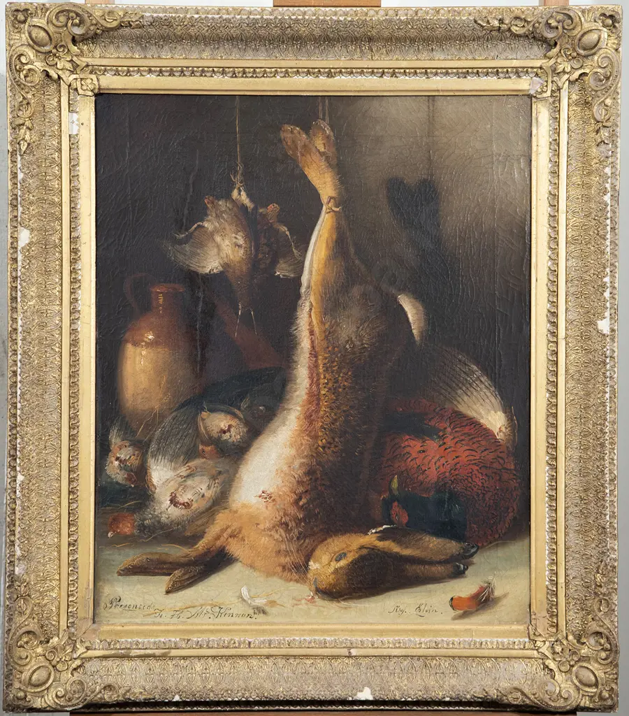 Artist Unknown - Still Life With Dead Hare & Game Birds Image 1++