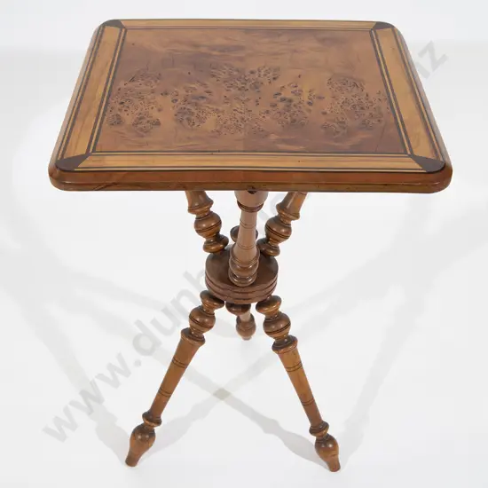 Late C19th NZ Colonial Wine Table By W H Jewel & Co Christchurch