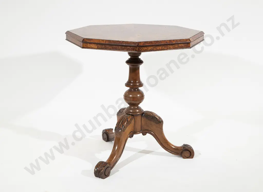Late C19th NZ Colonial Snap-Top Wine Table Image 1++