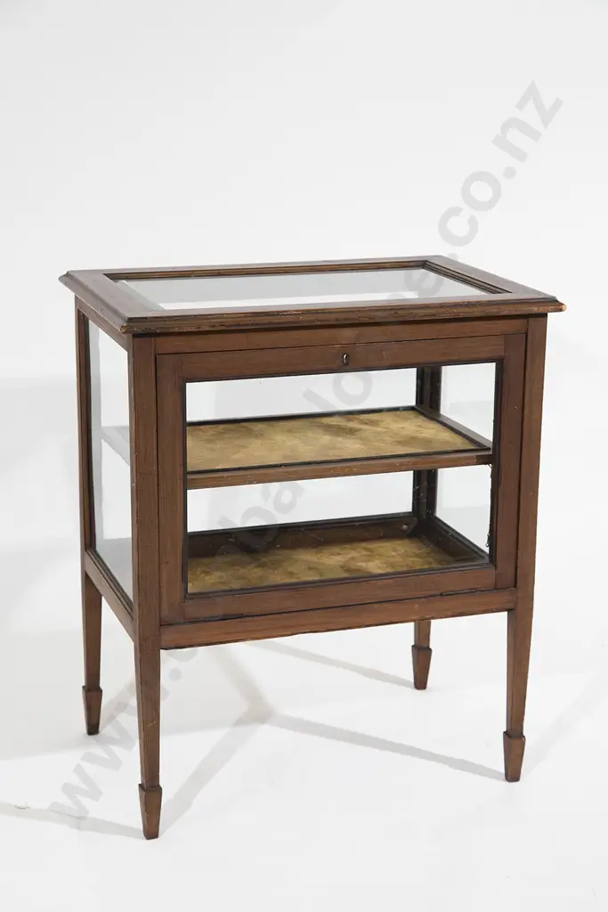 Edwardian Mahogany Sheraton Revival Curio Cabinet Image 1++