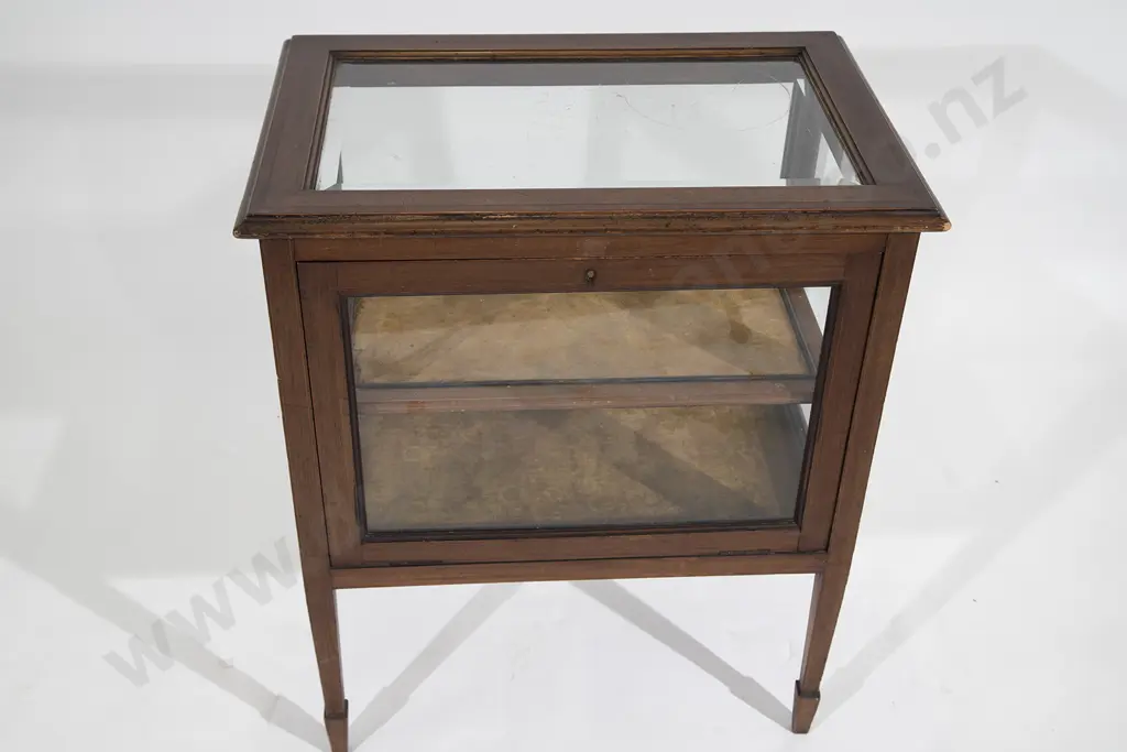 Edwardian Mahogany Sheraton Revival Curio Cabinet Image 1++