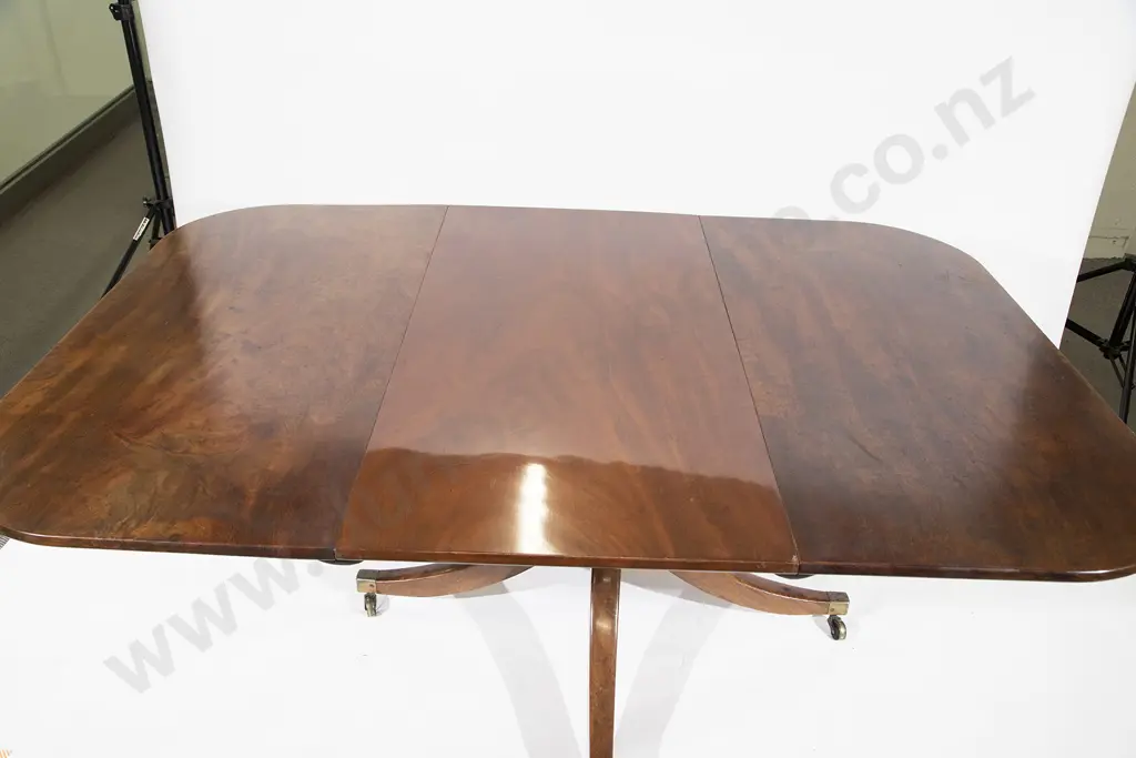 Geo III Mahogany D End Dining Table Image 1++