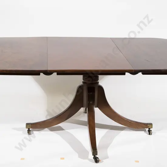 Geo III Mahogany D End Dining Table