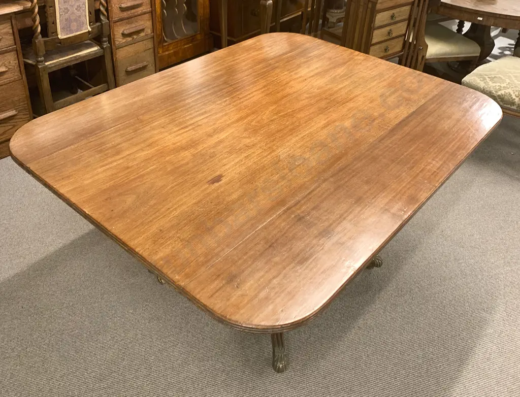 Geo III Mahogany Snap-Top Breakfast Table Image 1++
