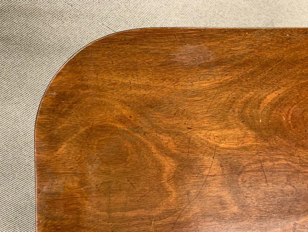 A Fine Geo III Mahogany Twin Pillar D End Dining Table Image 1++