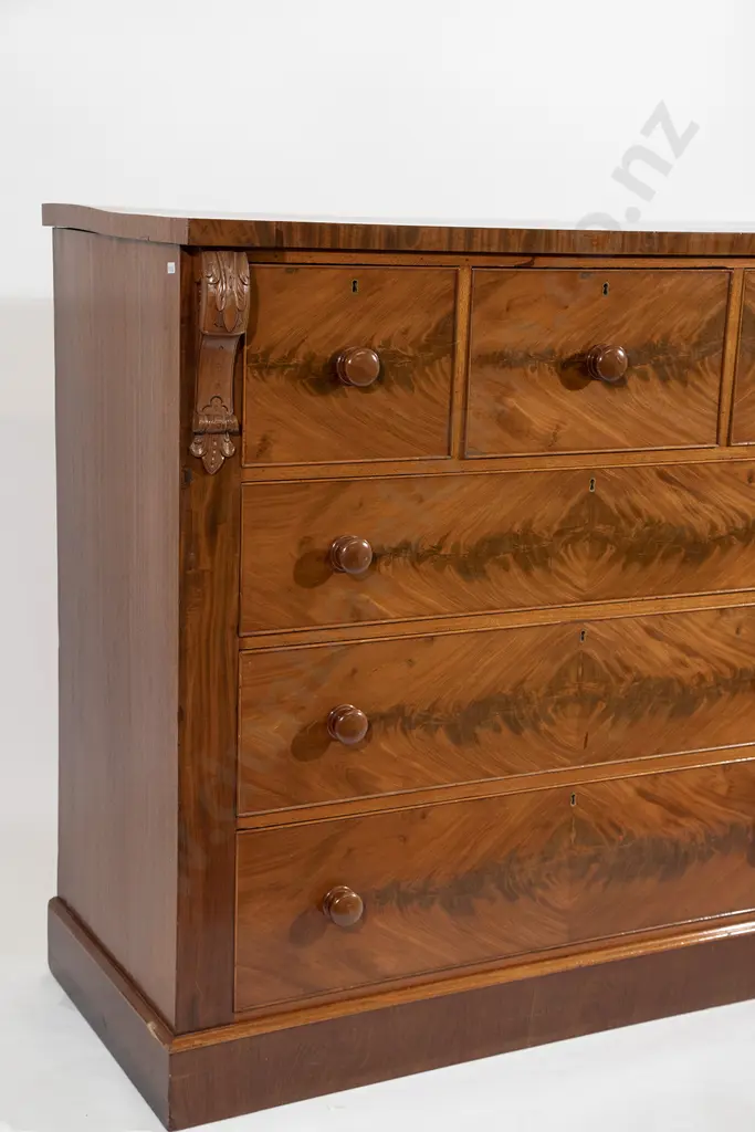 Good Quality Victorian Mahogany Scotch Chest Image 1++