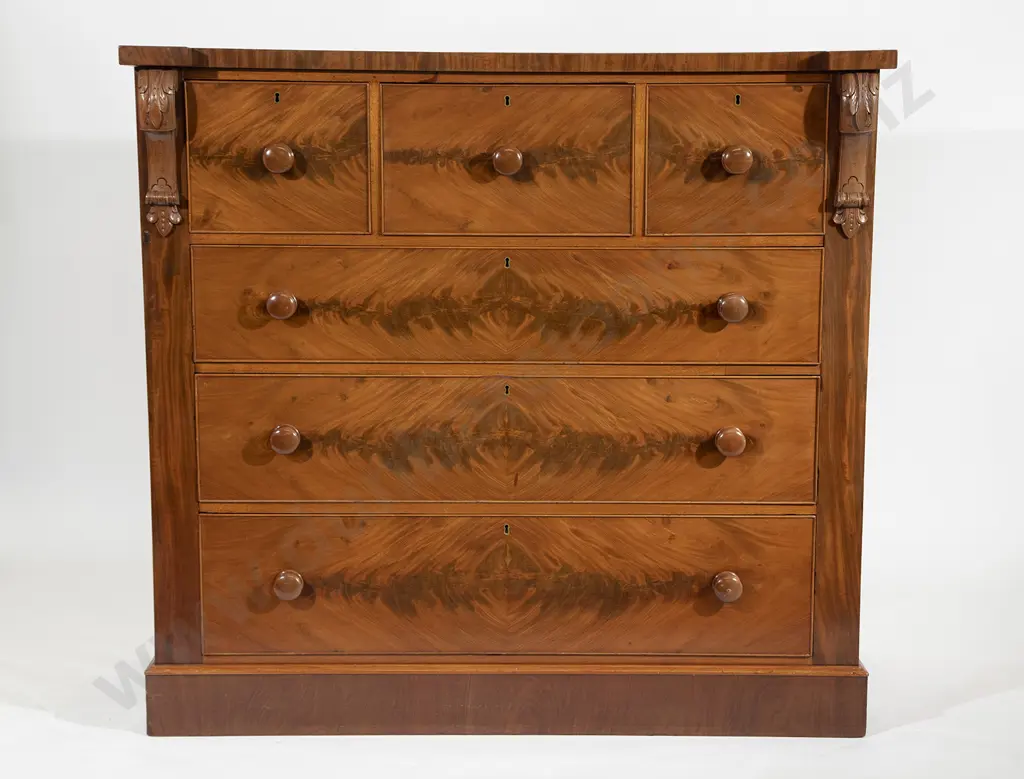 Good Quality Victorian Mahogany Scotch Chest Image 1++