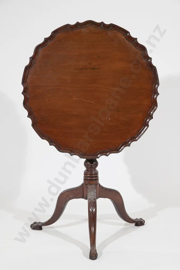 Geo III Mahogany Snap-Top Wine Table Image 1++