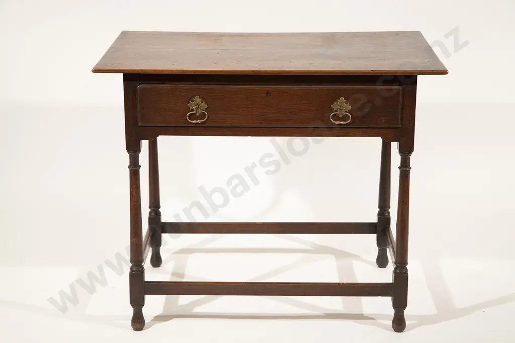GeoIII Mahogany and Oak Oblong Side Table Image 1++