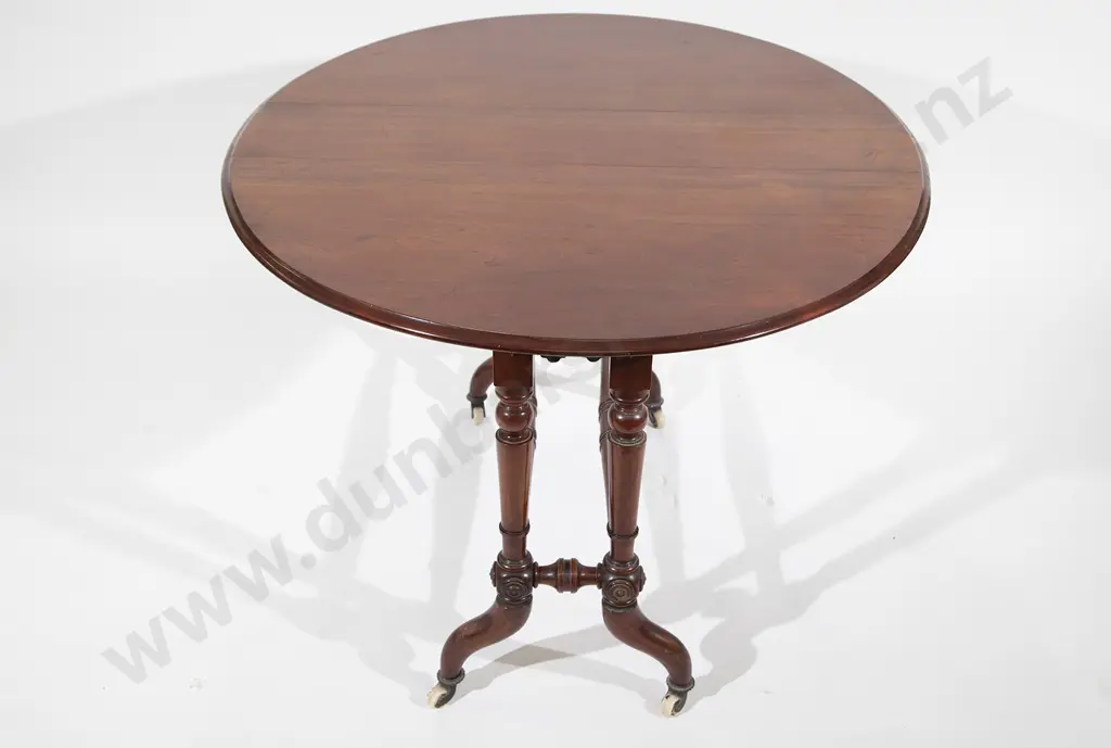 Victorian Mahogany Oval Sutherland Tea Table Image 1++