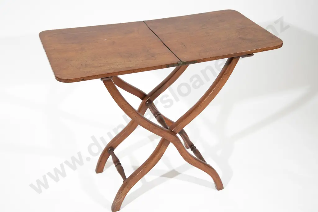Early C19th Mahogany Campaign Table Image 1++