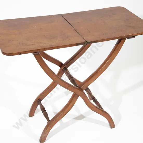 Early C19th Mahogany Campaign Table