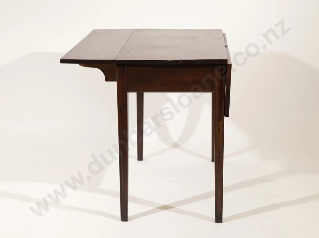 GeoIII Mahogany Pembroke Table Image 1++