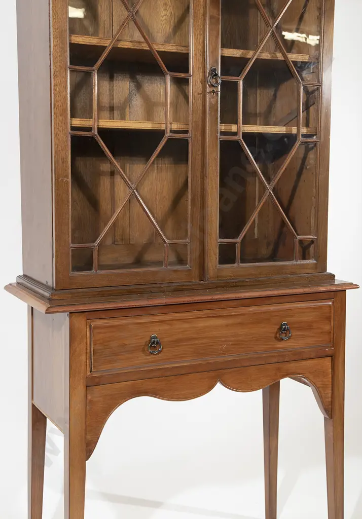Edwardian Mahogany Bookcase on Stand Image 1++