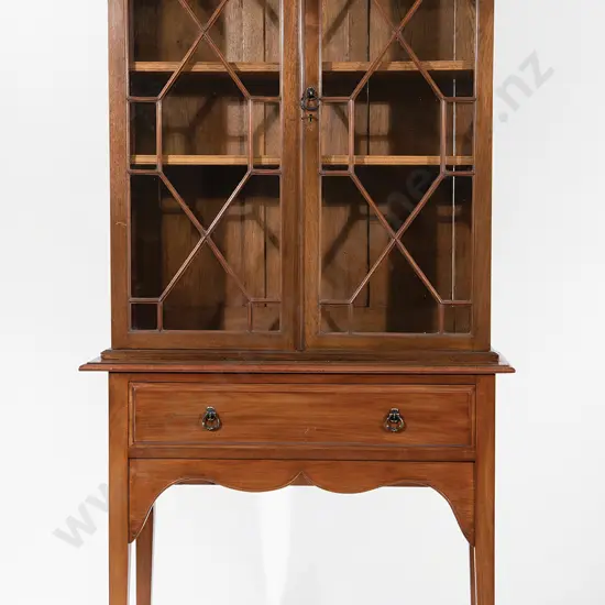 Edwardian Mahogany Bookcase on Stand