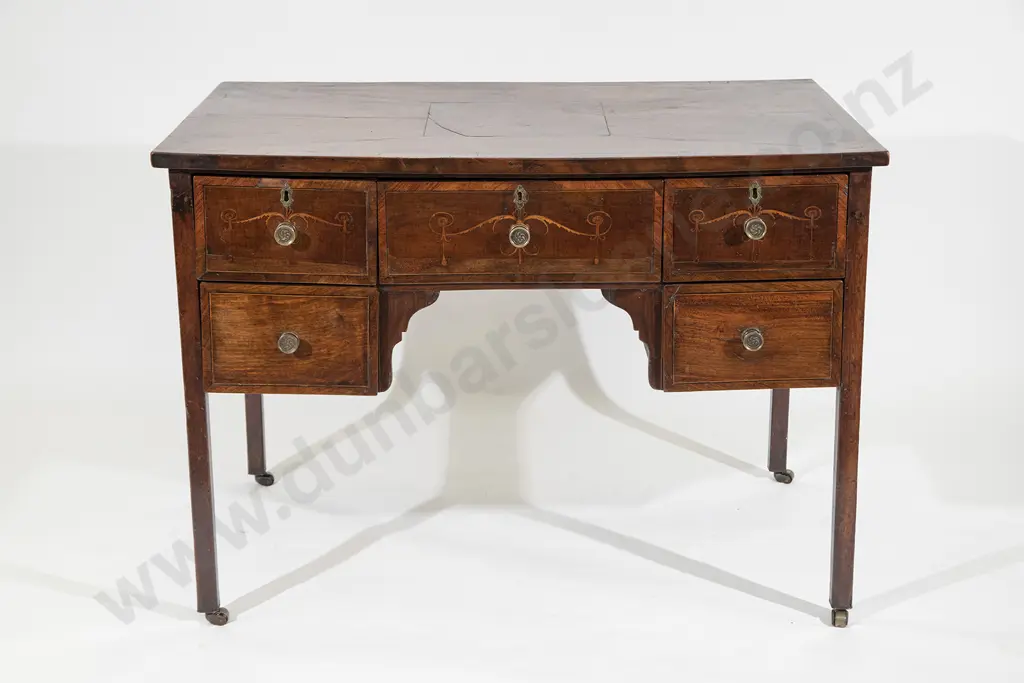 GeoIII Mahogany Inlaid Desk Image 1++