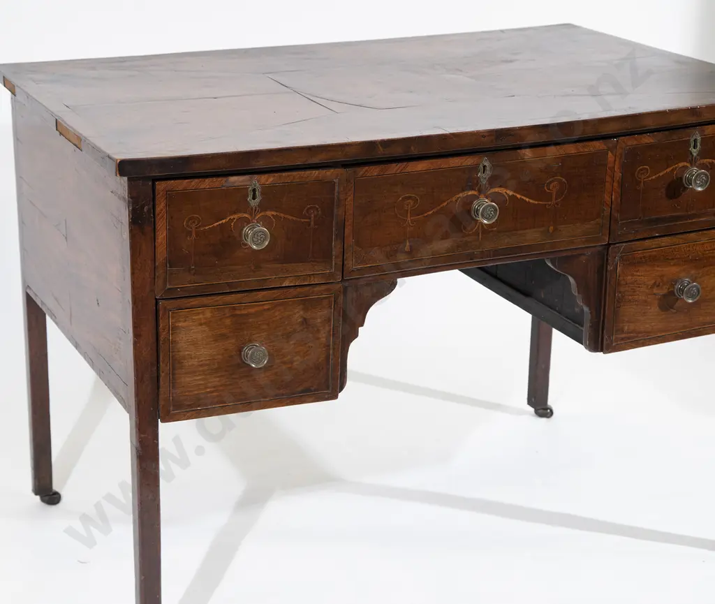 GeoIII Mahogany Inlaid Desk Image 1++