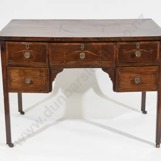 GeoIII Mahogany Inlaid Desk