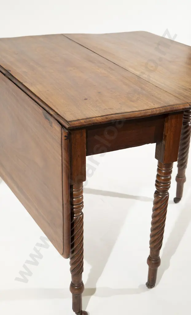 Regency Mahogany Pembroke Table Image 1++