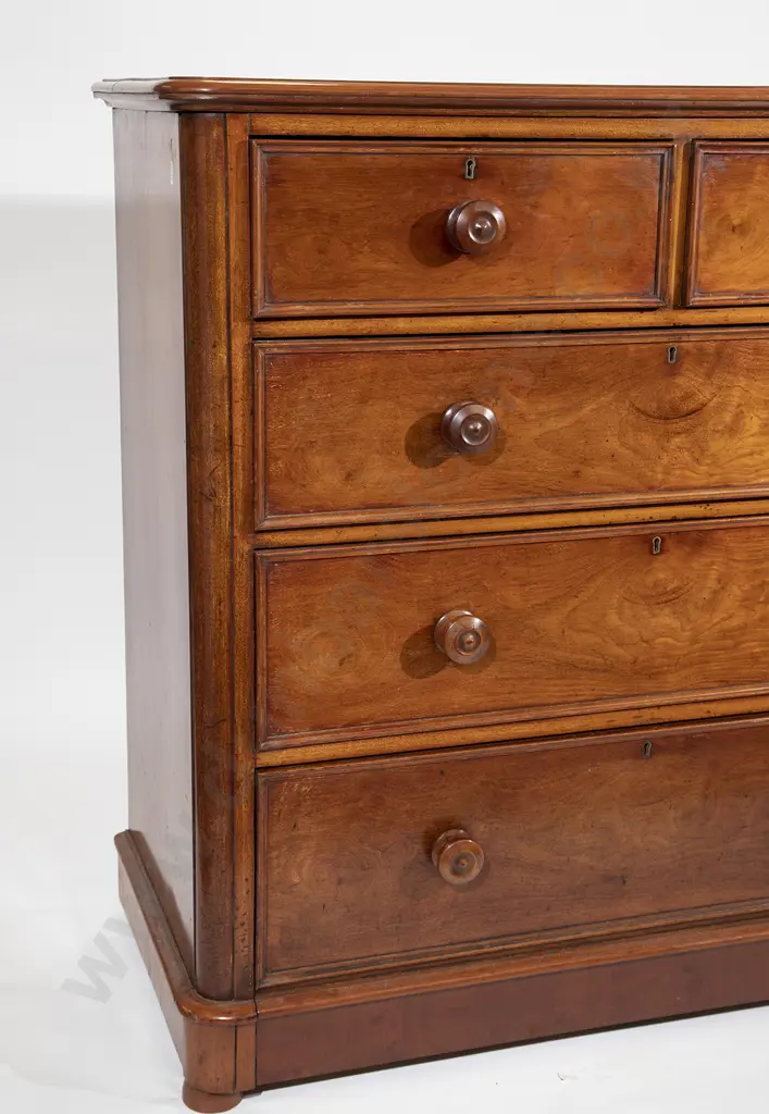 Victorian Mahogany Flat Front Chest Image 1++