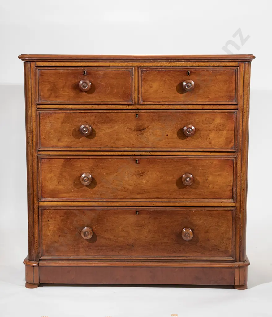 Victorian Mahogany Flat Front Chest Image 1++