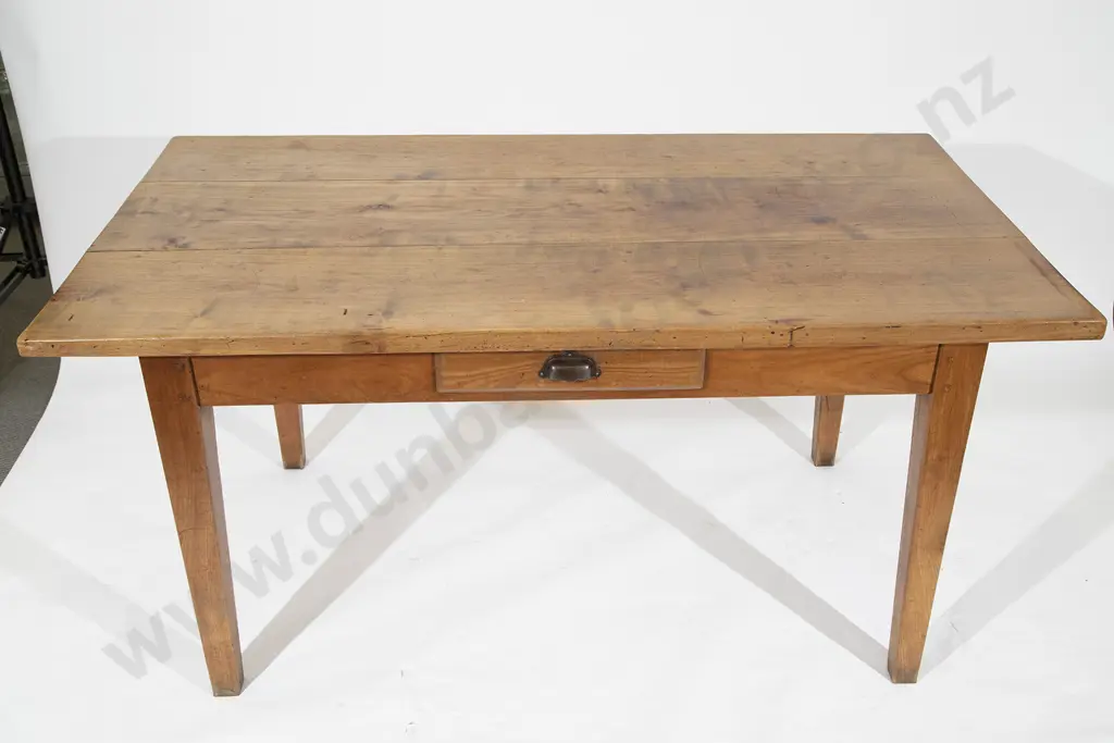 Victorian Faded Mahogany Farmhouse Kitchen Table Image 1++