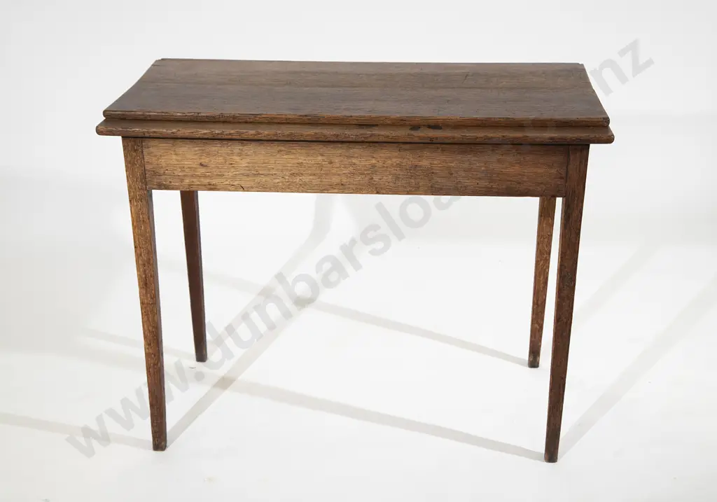 GeoIII Oak Fold-Over Tea Table Image 1++