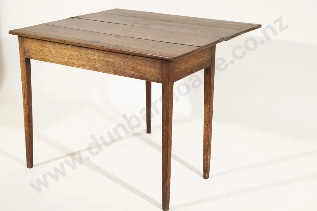 GeoIII Oak Fold-Over Tea Table Image 1++