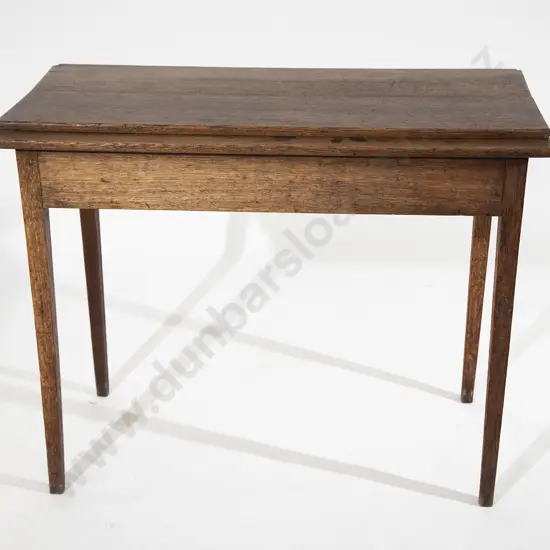 GeoIII Oak Fold-Over Tea Table