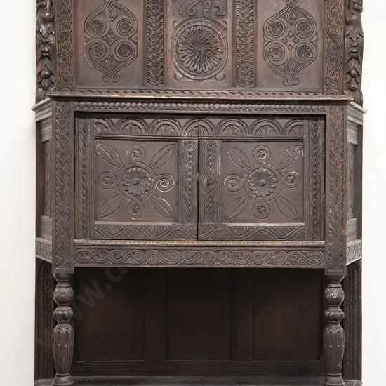 C17th Oak Credence Cupboard