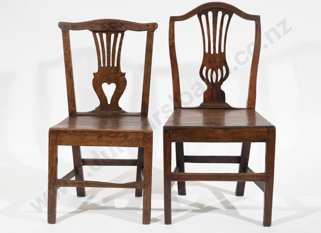 Two GeoIII Oak and Mahogany Country SIde Chairs Image 1++