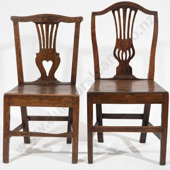 Two GeoIII Oak and Mahogany Country SIde Chairs