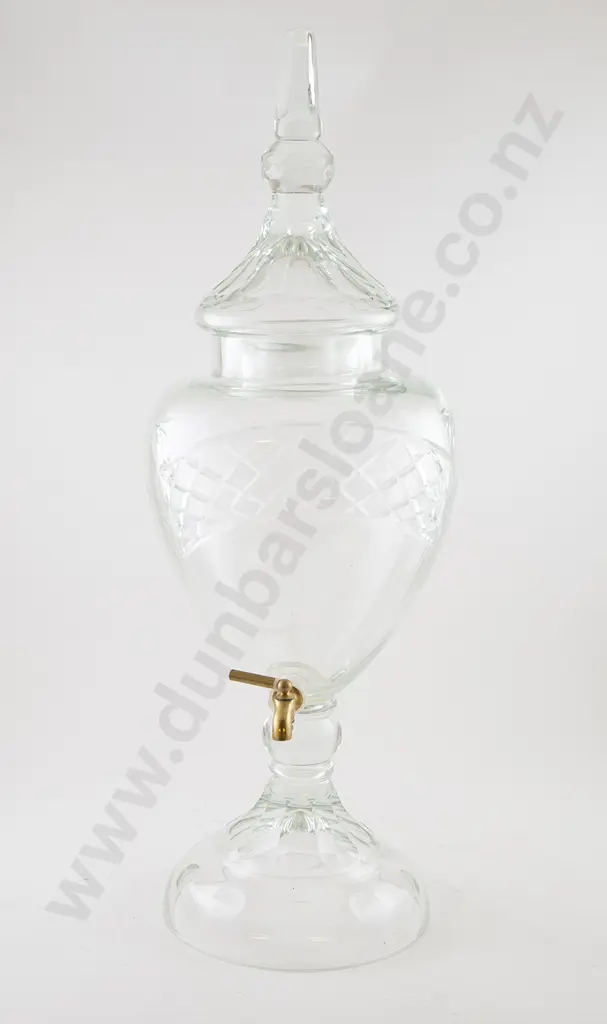 Early C20th Cut Glass Cordial Dispenser Image 1++