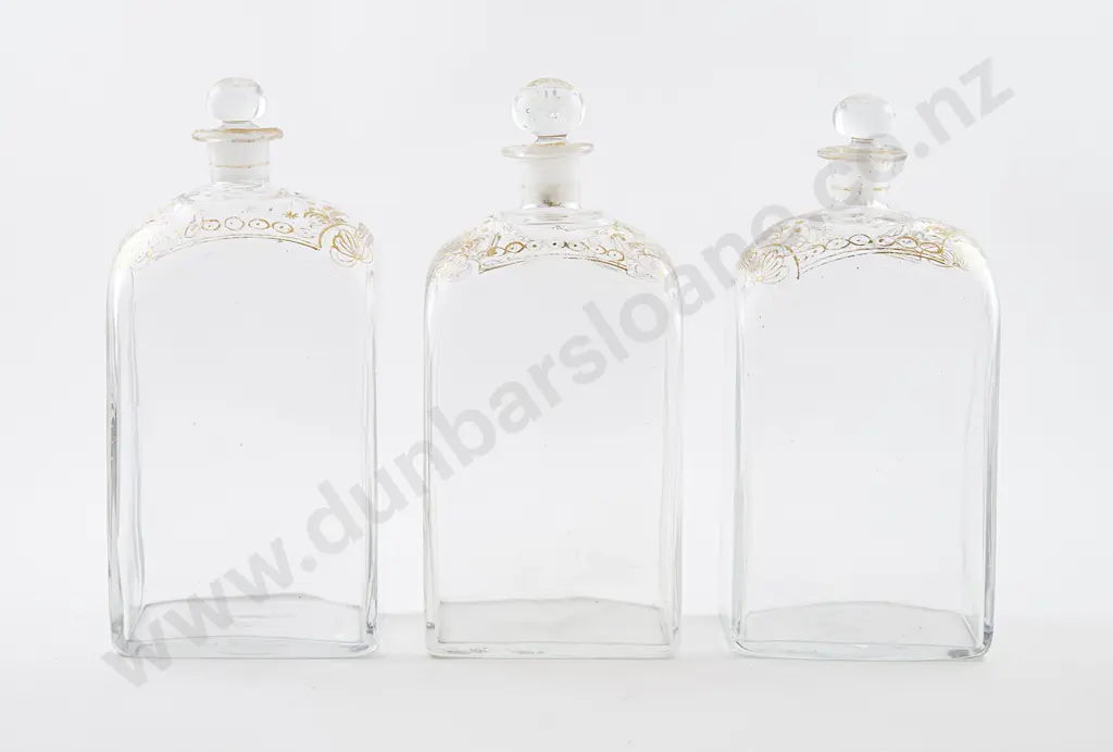 Set Three C19th Bottle Decanters Image 1++