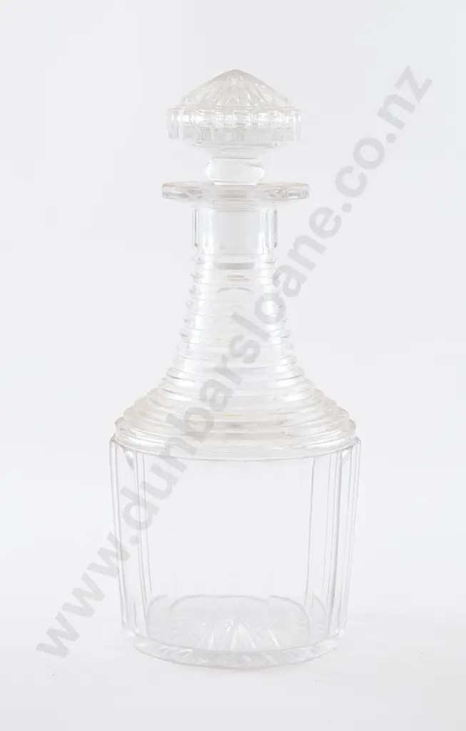 Mid C19th All Cut Glass Decanter Image 1++