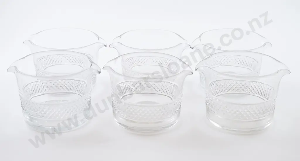Set Six C19th Cut Glass Rinsers Image 1++